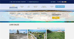 Desktop Screenshot of hannahproperties.com